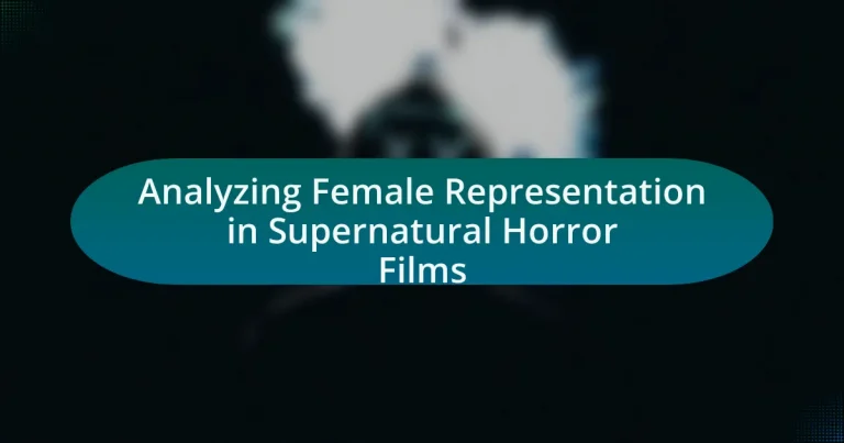 Analyzing Female Representation in Supernatural Horror Films