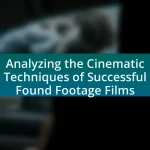 Analyzing the Cinematic Techniques of Successful Found Footage Films