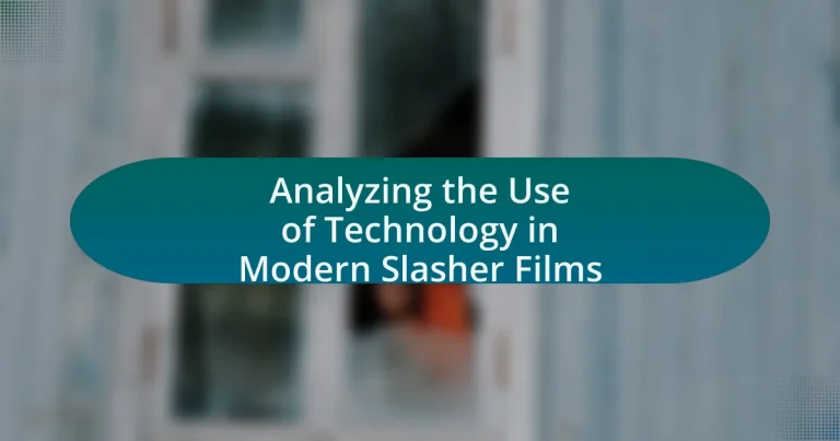 Analyzing the Use of Technology in Modern Slasher Films