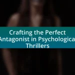 Crafting the Perfect Antagonist in Psychological Thrillers