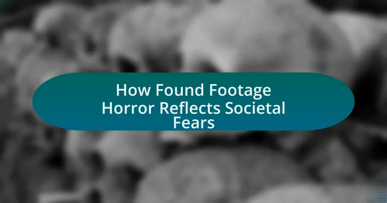 How Found Footage Horror Reflects Societal Fears