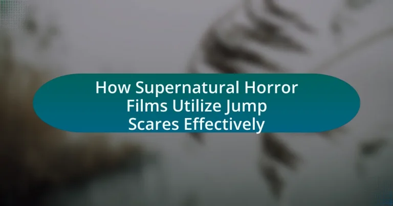 How Supernatural Horror Films Utilize Jump Scares Effectively