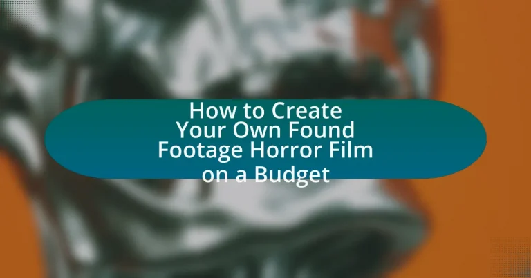 How to Create Your Own Found Footage Horror Film on a Budget