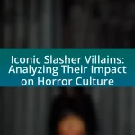 Iconic Slasher Villains: Analyzing Their Impact on Horror Culture