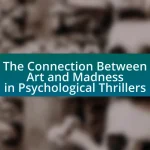 The Connection Between Art and Madness in Psychological Thrillers