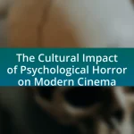 The Cultural Impact of Psychological Horror on Modern Cinema