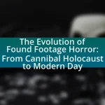 The Evolution of Found Footage Horror: From Cannibal Holocaust to Modern Day
