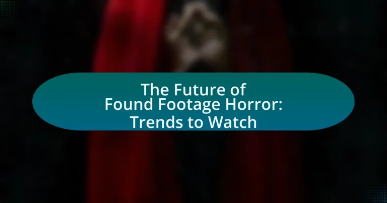 The Future of Found Footage Horror: Trends to Watch