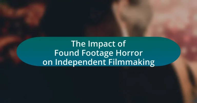 The Impact of Found Footage Horror on Independent Filmmaking