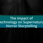 The Impact of Technology on Supernatural Horror Storytelling