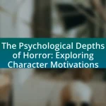 The Psychological Depths of Horror: Exploring Character Motivations