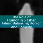 The Role of Humor in Slasher Films: Balancing Horror and Comedy