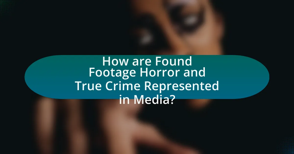 How are Found Footage Horror and True Crime Represented in Media?