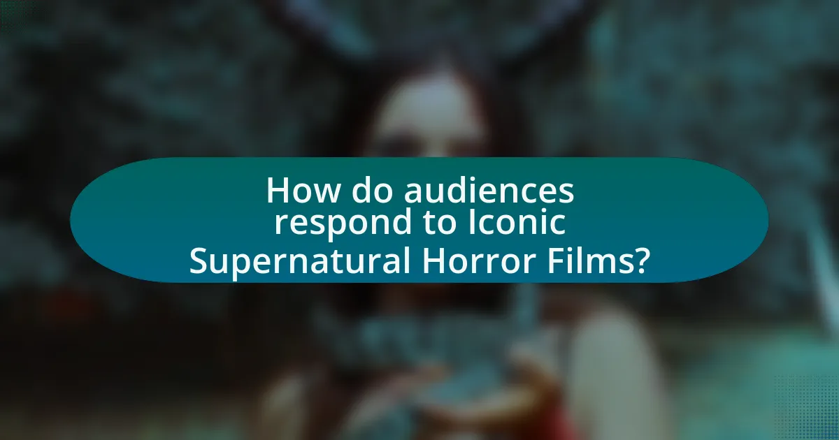 How do audiences respond to Iconic Supernatural Horror Films?