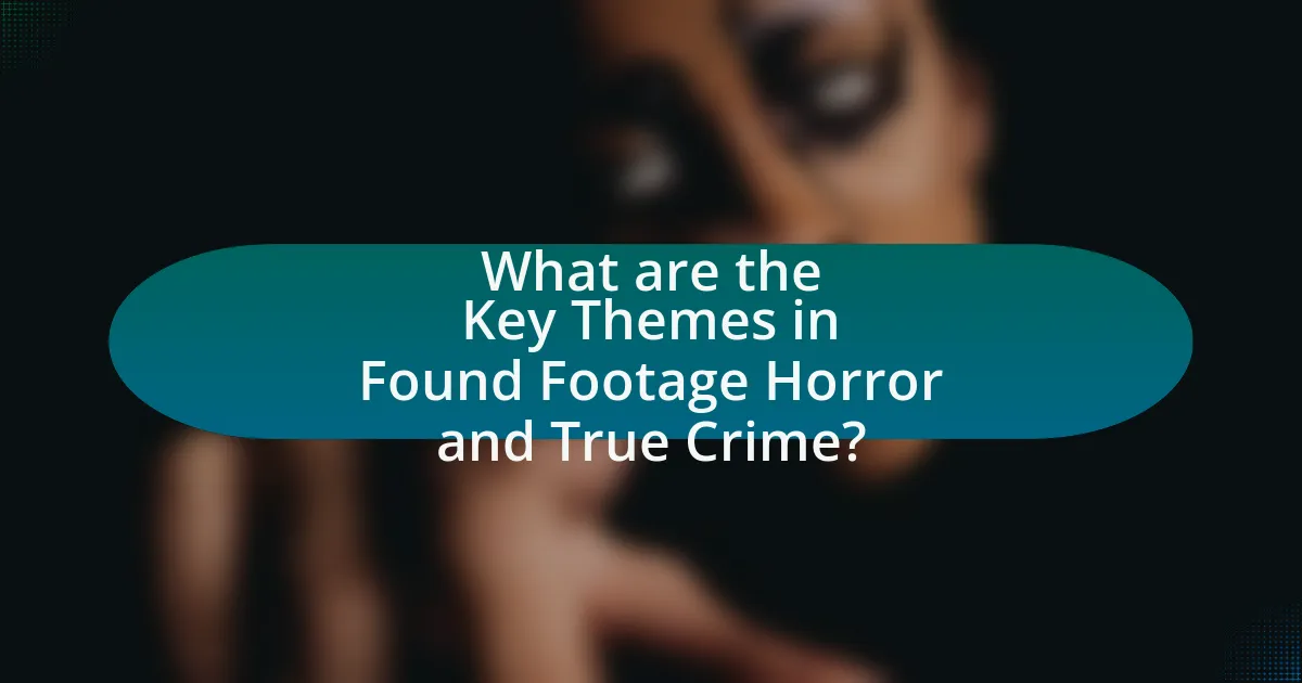 What are the Key Themes in Found Footage Horror and True Crime?