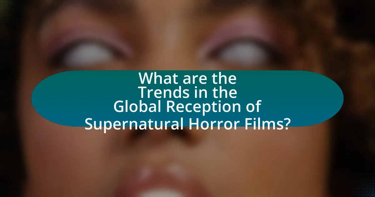 What are the Trends in the Global Reception of Supernatural Horror Films?