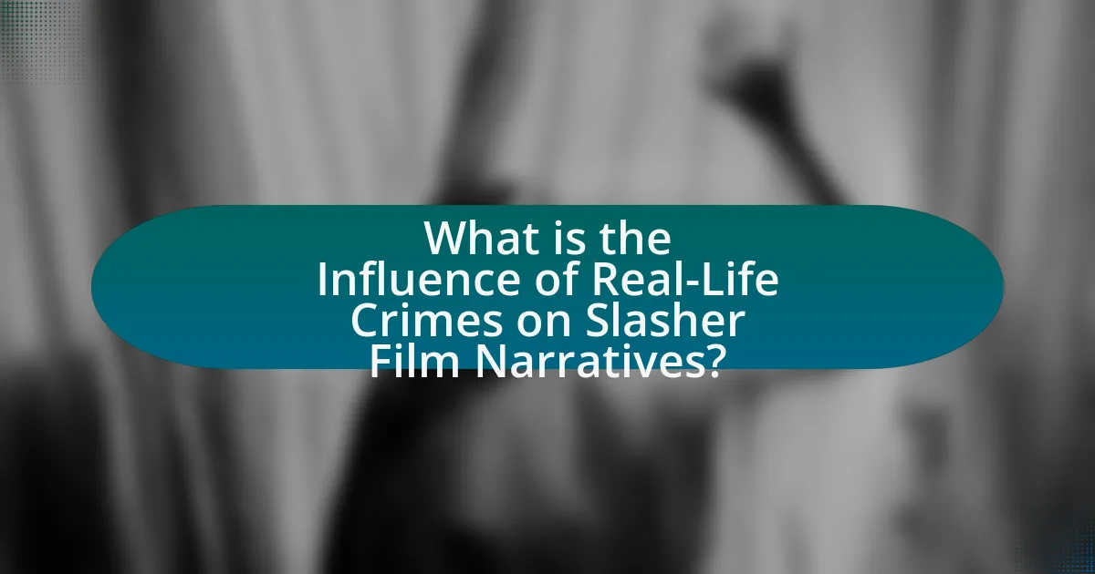 What is the Influence of Real-Life Crimes on Slasher Film Narratives?