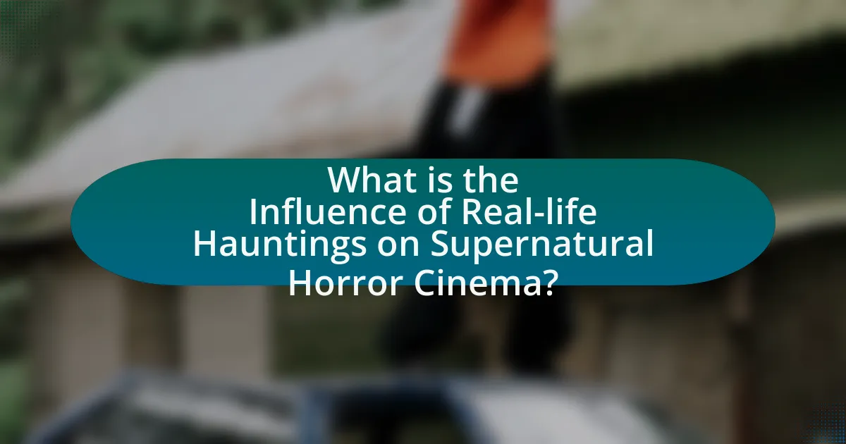 What is the Influence of Real-life Hauntings on Supernatural Horror Cinema?