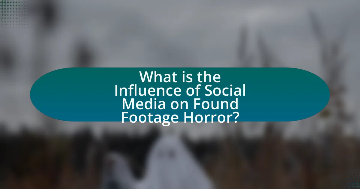 What is the Influence of Social Media on Found Footage Horror?